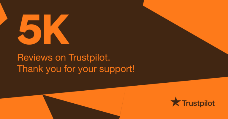 5K Reviews on Trustpilot
